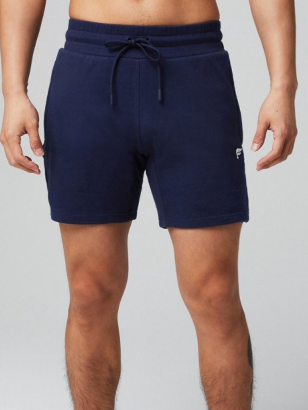 Fabletics Mens Year Round Terry Deep Navy Shorts Size Medium NWT